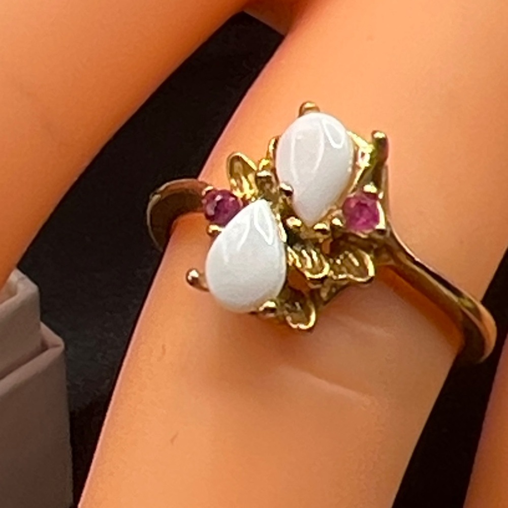 Vintage Uncas rhinestone Ring, 7